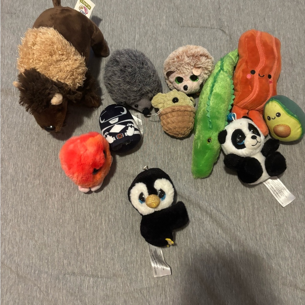 Assorted Plush Small Pet Toys - Multicolor Plush Chew & Cuddle Set
